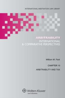 Arbitrability : International & Comparative Perspectives