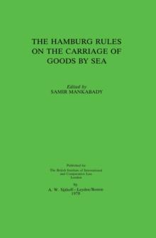 The Hamburg Rules on the Carriage of Goods By Sea