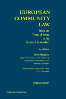 European Community Law : from the Treaty of Rome to the Treaty of Amsterdam