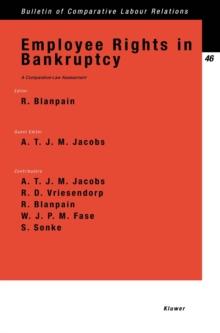 Employee Rights in Bankruptcy : A Comparative-Law Assessment