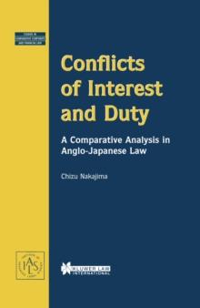 Conflicts of Interest and Duty : A Comparative Analysis in Anglo-Japanese Law