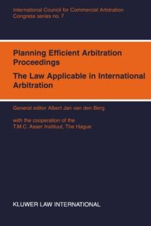 Planning Efficient Arbitration Proceedings : The Law Applicable in International Arbitration