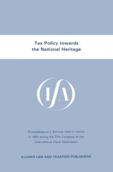 Tax Policy towards the National Heritage