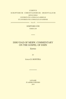 Isho'dad of Merw. Commentary on the Gospel of John