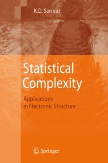 Statistical Complexity : Applications in Electronic Structure