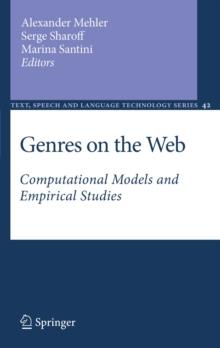 Genres on the Web : Computational Models and Empirical Studies