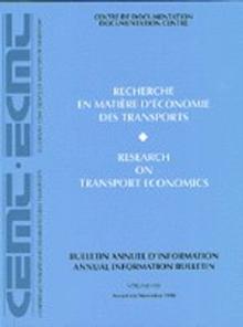 Research on Transport Economics 1998