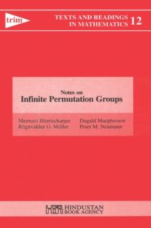 Notes on Infinite Permutation Groups