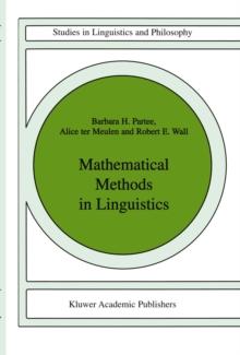 Mathematical Methods in Linguistics