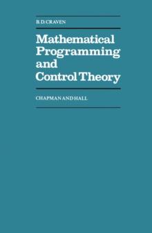 Mathematical Programming and Control Theory