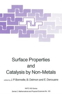 Surface Properties and Catalysis by Non-Metals