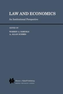 Law and Economics : An Institutional Perspective