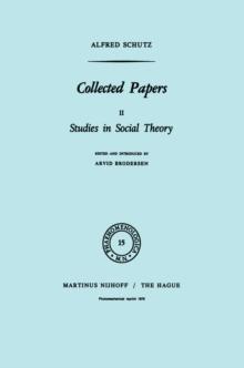 Collected Papers II : Studies in Social Theory