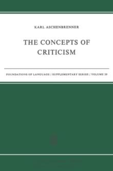 The Concepts of Criticism