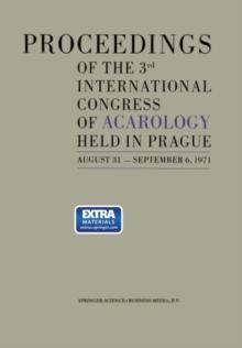 Proceedings of the 3rd International Congress of Acarology