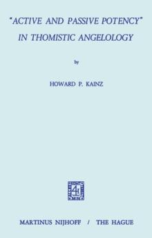 "Active and Passive Potency" in Thomistic Angelology