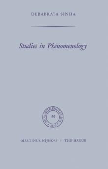 Studies in Phenomenology