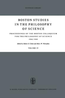 Proceedings of the Boston Colloquium for the Philosophy of Science 1966/1968