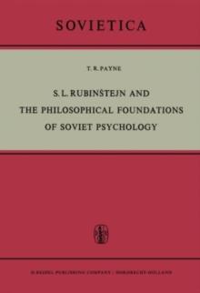 S. L. Rubinstejn and the Philosophical Foundations of Soviet Psychology