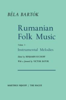 Rumanian Folk Music : Instrumental Melodies