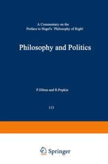 Philosophy and Politics : A Commentary on the Preface to Hegel's Philosophy of Right