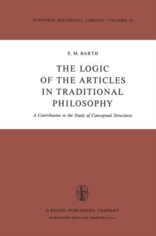 The Logic of the Articles in Traditional Philosophy : A Contribution to the Study of Conceptual Structures