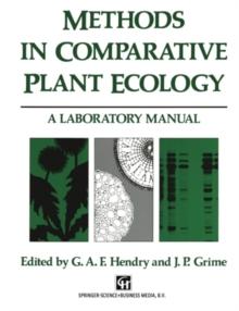 Methods in Comparative Plant Ecology : A laboratory manual