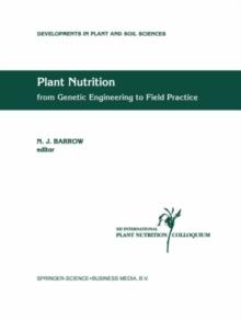 Plant Nutrition - from Genetic Engineering to Field Practice : Proceedings of the Twelfth International Plant Nutrition Colloquium, 21-26 September 1993, Perth, Western Australia