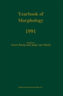 Yearbook of Morphology 1991