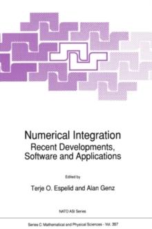 Numerical Integration : Recent Developments, Software and Applications