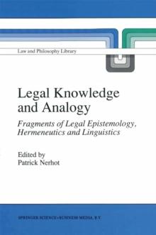 Legal Knowledge and Analogy : Fragments of Legal Epistemology, Hermeneutics and Linguistics