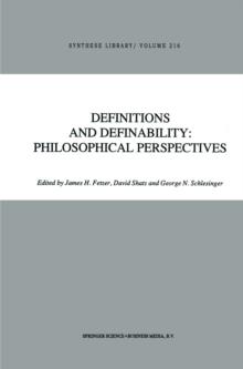 Definitions and Definability: Philosophical Perspectives