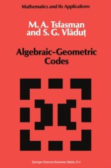 Algebraic-Geometric Codes