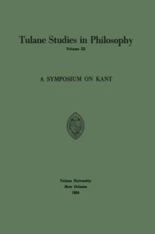 A Symposium on Kant