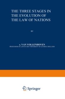 The Three Stages in the Evolution of the Law of Nations