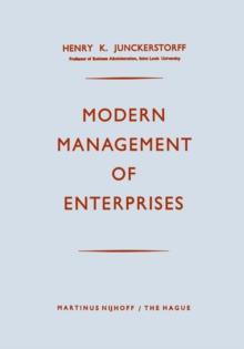 Modern Management of Enterprises