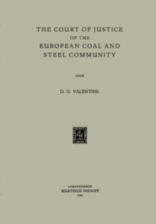 The Court of Justice of the European Coal and Steel Community