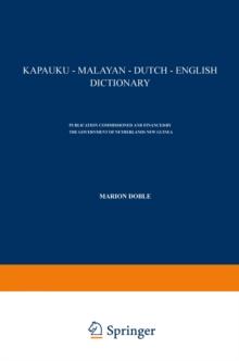 Kapauku - Malayan - Dutch - English Dictionary