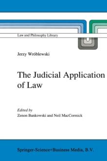 The Judicial Application of Law