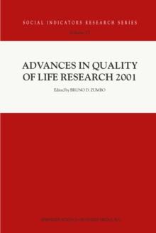 Advances in Quality of Life Research 2001