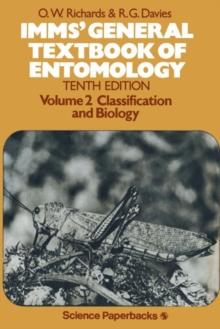 Imms' General Textbook of Entomology : Volume 2: Classification and Biology