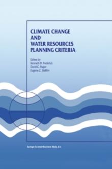 Climate Change and Water Resources Planning Criteria