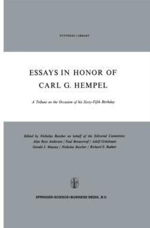 Essays in Honor of Carl G. Hempel : A Tribute on the Occasion of his Sixty-Fifth Birthday