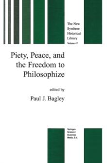 Piety, Peace, and the Freedom to Philosophize