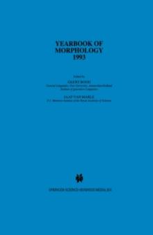 Yearbook of Morphology 1993