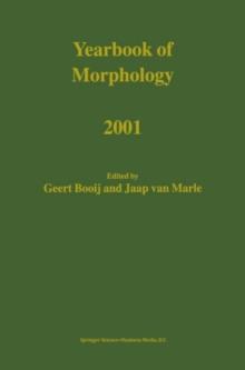 Yearbook of Morphology 2001