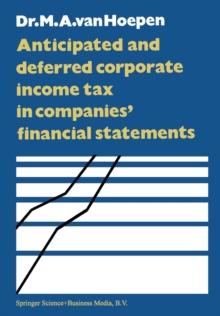 Anticipated and Deferred Corporate Income Tax in Companies' Financial Statements