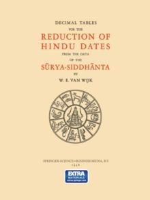 Decimal Tables for the Reduction of Hindu Dates from the Data of the Surya-Siddhanta