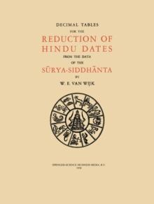 Decimal Tables for the Reduction of Hindu Dates from the Data of the Surya-Siddhanta