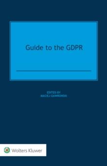 Guide to the GDPR